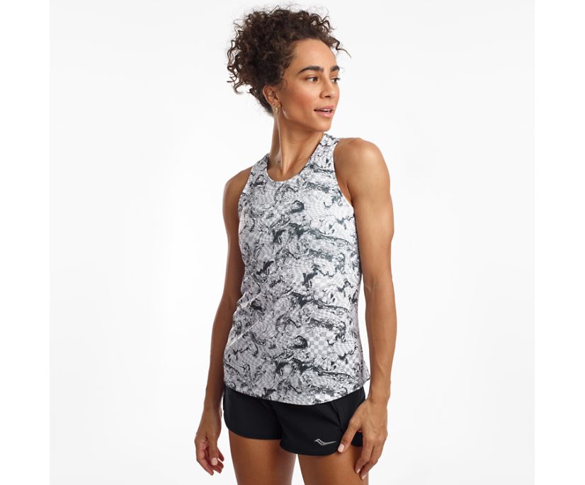 Women's Saucony Stopwatch Singlet Tanks White | Singapore 327GSOL